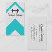 モダンパーソナルトレーナーとフィットネス 名刺 (正面/裏面)