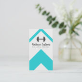 モダンパーソナルトレーナーとフィットネス 名刺 (スタンド正面)