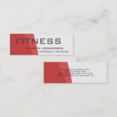 モダンパーソナルトレーナースポーツジムボディビル スキニー名刺 (正面/裏面)