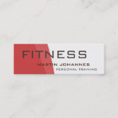 モダンパーソナルトレーナースポーツジムボディビル スキニー名刺 (正面)