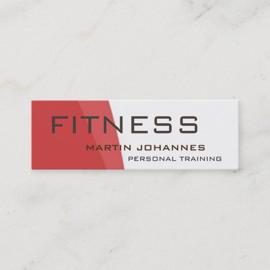 モダンパーソナルトレーナースポーツジムボディビル スキニー名刺 (正面)
