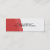 モダンパーソナルトレーナースポーツジムボディビル スキニー名刺 (裏面)