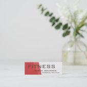 モダンパーソナルトレーナースポーツジムボディビル スキニー名刺 (スタンド正面)