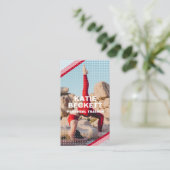 モダンパーソナルトレーナーフィットネス写真 名刺 (スタンド正面)