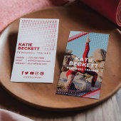 モダンパーソナルトレーナーフィットネス写真 名刺