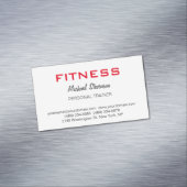 モダンパーソナルトレーナーフィットネス マグネット名刺 (インサイチュ)