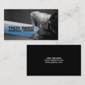 モダンパーソナルトレーナー、フィットネス 名刺 (正面/裏面)