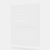 モダンパーティーの結婚歓迎サイン アクリルサイン (傾斜)