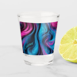 モダンパーティーめがね – 青とピンク – ショットグラス