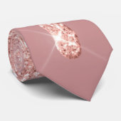 モダンパーティーネックタイバラ赤面グリッタードリップ ネクタイ (ロール)