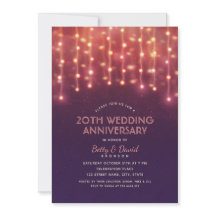 モダンパーティーライト 20周年結婚記念日