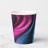 モダンパーティー供給 – 青とピンク –  紙コップ (正面)