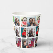 モダンパーティー写真のコラージュパターン 紙コップ (右)