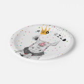 モダンパーティー動物誕生会 ペーパープレート (アングル)