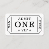 モダンパーティー招待状 - ブラック＆ホワイト エンクロージャーカード (裏面)