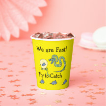 モダンパーティー紙カップSnake@Mouse誕生日