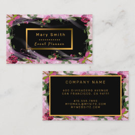 モダンパーティー金ゴールド名刺の追加 名刺