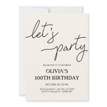 モダンパーティー100誕生日