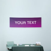 モダンパープルグラデーションオンブレ＆編集可能な白いテキスト 横断幕 (トレードショー)