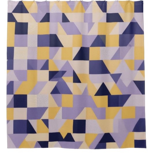 モダンパープルタイプのデザインストームカーテン シャワーカーテン (正面)