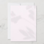 モダンパープルフラワースクリプトエレガントウェディング 招待状 (裏面)