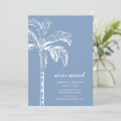 モダンパームツリー引越しのお知らせ 招待状 (スタンド正面)