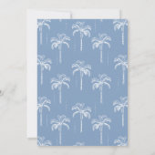 モダンパームツリー引越しのお知らせ 招待状 (裏面)
