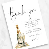 モダンパールスプロセッコヘンパーティーありがとう カード