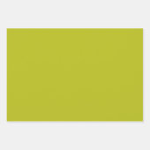 モダンパール ダークアップルグリーン 単色 おしゃれ ラッピングペーパーシート (正面2)