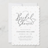 モダンパール ブライダルシャワーの招待状 招待状 (正面)