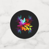 モダンヒッピーサイケデリックスタイルレインボーカラー コンフェッティ (スモール正面)