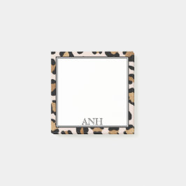 モダンヒョウ印刷縁ど二重3イニシャル ポストイット