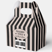 モダンビエミニマルージブラックストライプロゴ フェイバーボックス (正面)