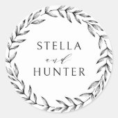 モダンビクトリアン画結婚野 ラウンドシール (正面)