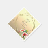 モダンビサ結婚ス スタンダードカクテルナプキン (角)