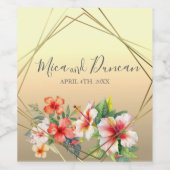モダンビサ結婚ス ワインラベル (シングルラベル)