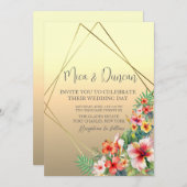 モダンビサ結婚ス 招待状 (正面/裏面)