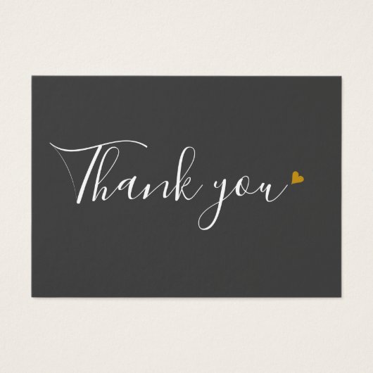 モダンビジネスギフト証明書感謝のハート (正面)