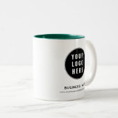 モダンビジネス ロゴ ウェブサイト カスタム プロモーション ツートーンマグカップ (正面右)