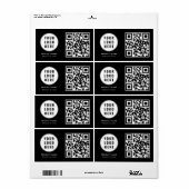 モダンビジネス ロゴ 商品ID QRコード ラベル (フルシート)