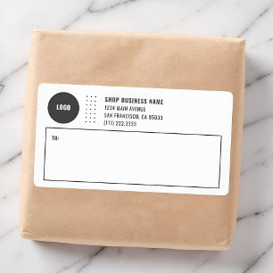 モダンビジネス ロゴ 郵送 発送ラベル ラベル