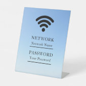 モダンビジネスWiFiネットワーク 台座サイン (正面)
