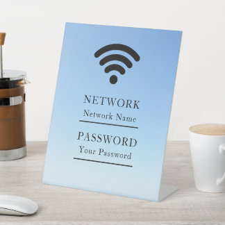 モダンビジネスWiFiネットワーク 台座サイン
