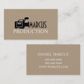 モダンビデオグラファー、映画制作 名刺 (正面/裏面)