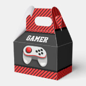モダンビデオゲーム誕生日パーティー フェイバーボックス (正面サイド)