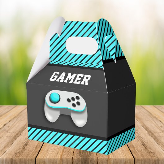 モダンビデオゲーム誕生日パーティー フェイバーボックス
