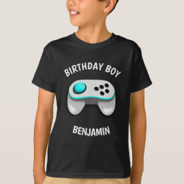 モダンビデオゲーム誕生日パーティー Tシャツ