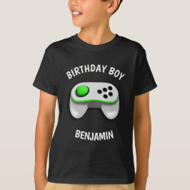 モダンビデオゲーム誕生日パーティー Tシャツ