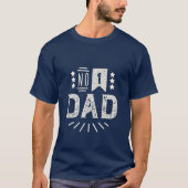 モダンビンテージ ネイビーブルー クリーム色 父の日 Tシャツ (正面)