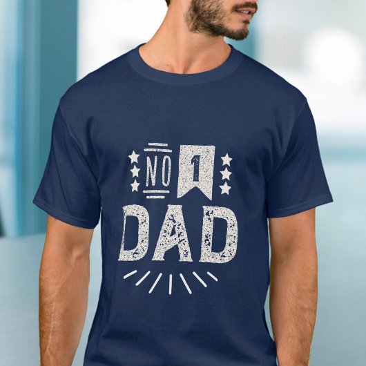モダンビンテージ ネイビーブルー クリーム色 父の日 Tシャツ